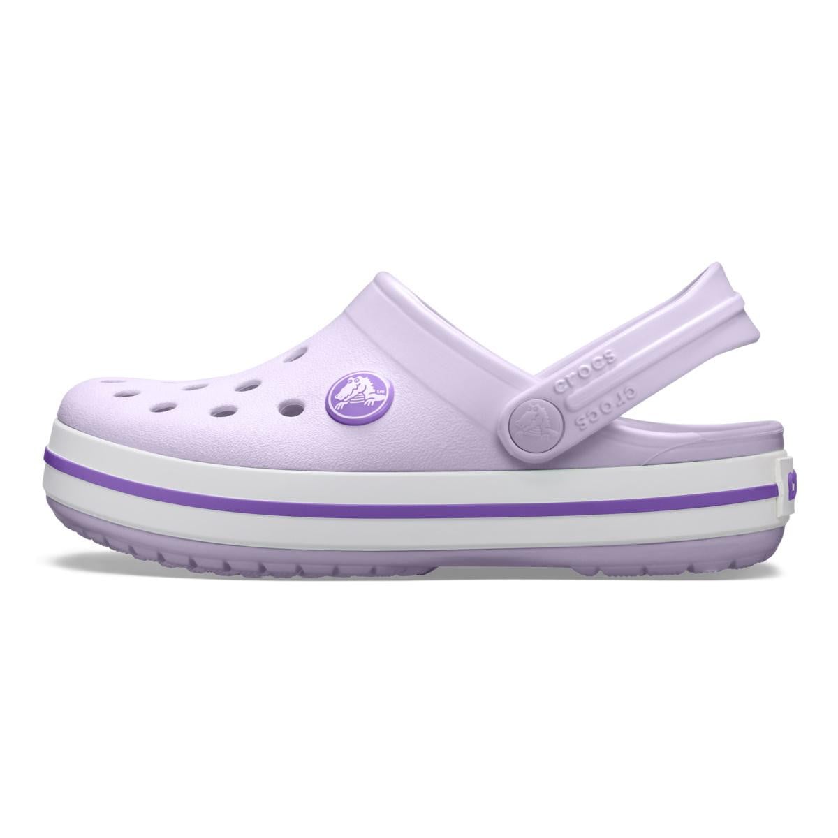 Saboți Crocs Crocband Kid's New Clog Mov - Lavender/Neon Purple - poza 3