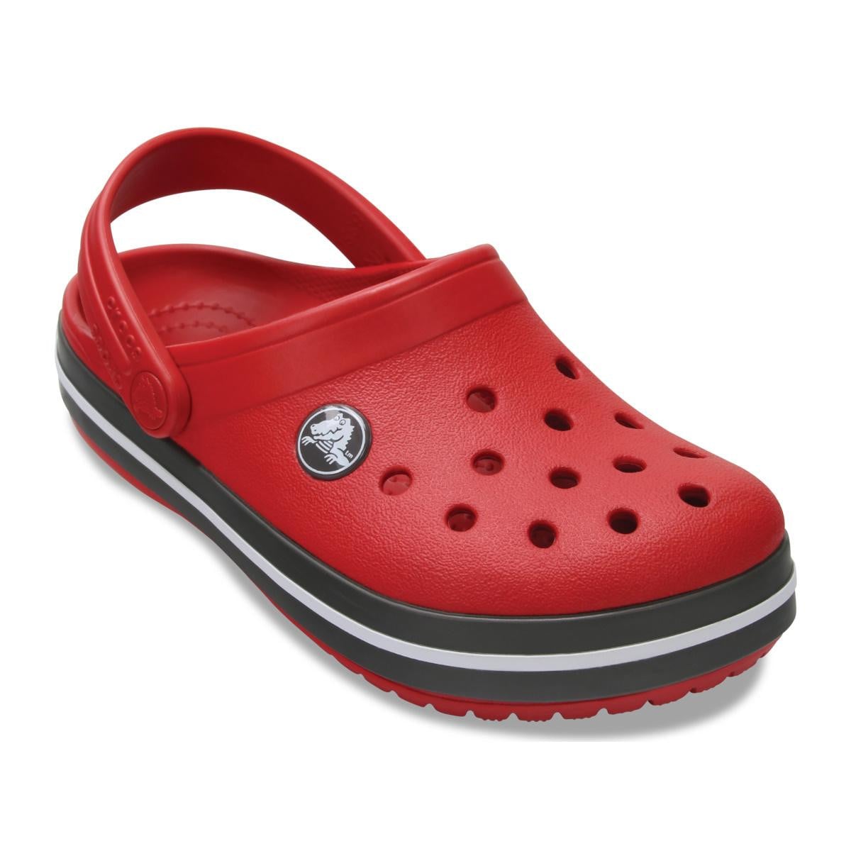 Saboți Crocs Crocband Kid's New Clog Roșu - Pepper/Graphite - poza 2