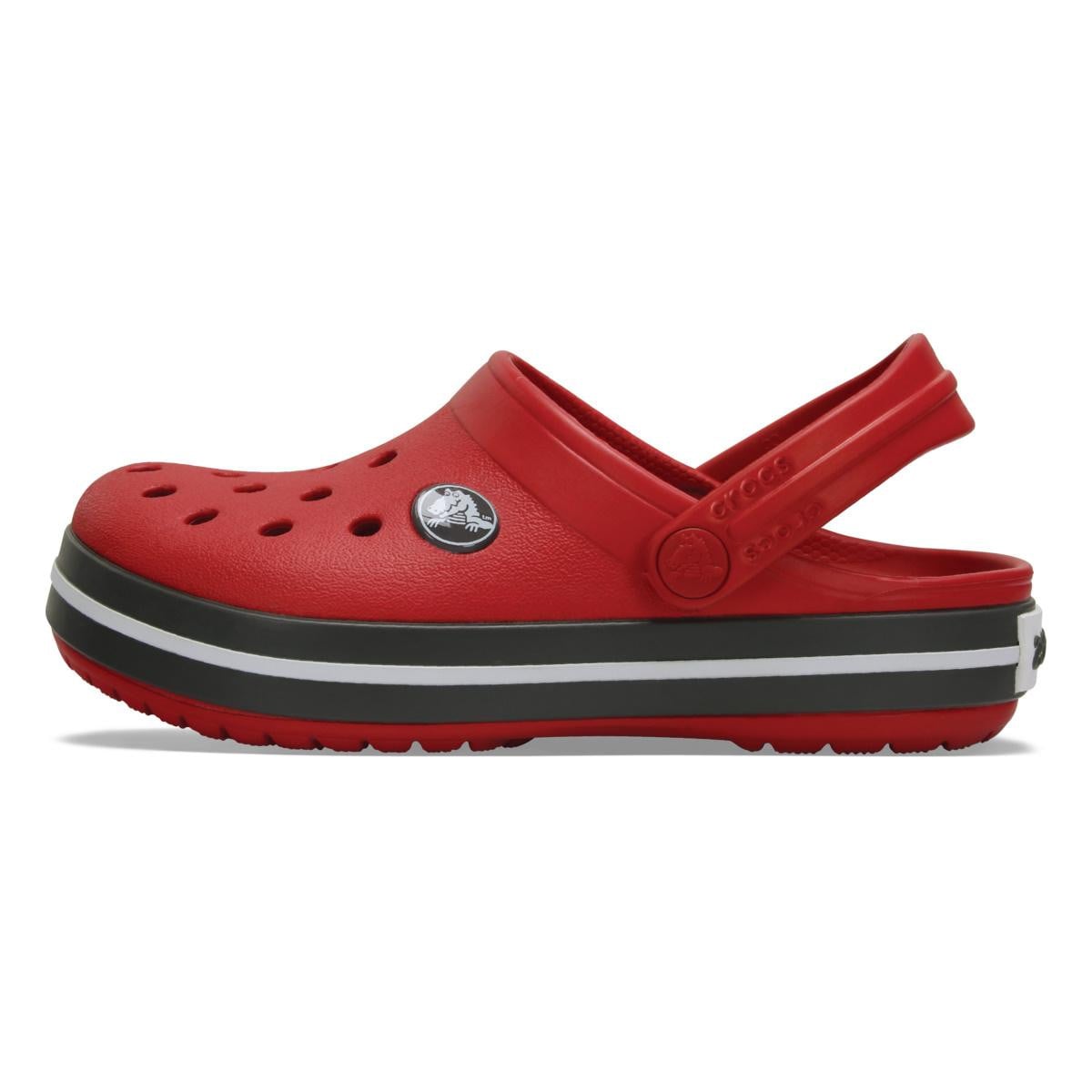 Saboți Crocs Crocband Kid's New Clog Roșu - Pepper/Graphite - poza 3
