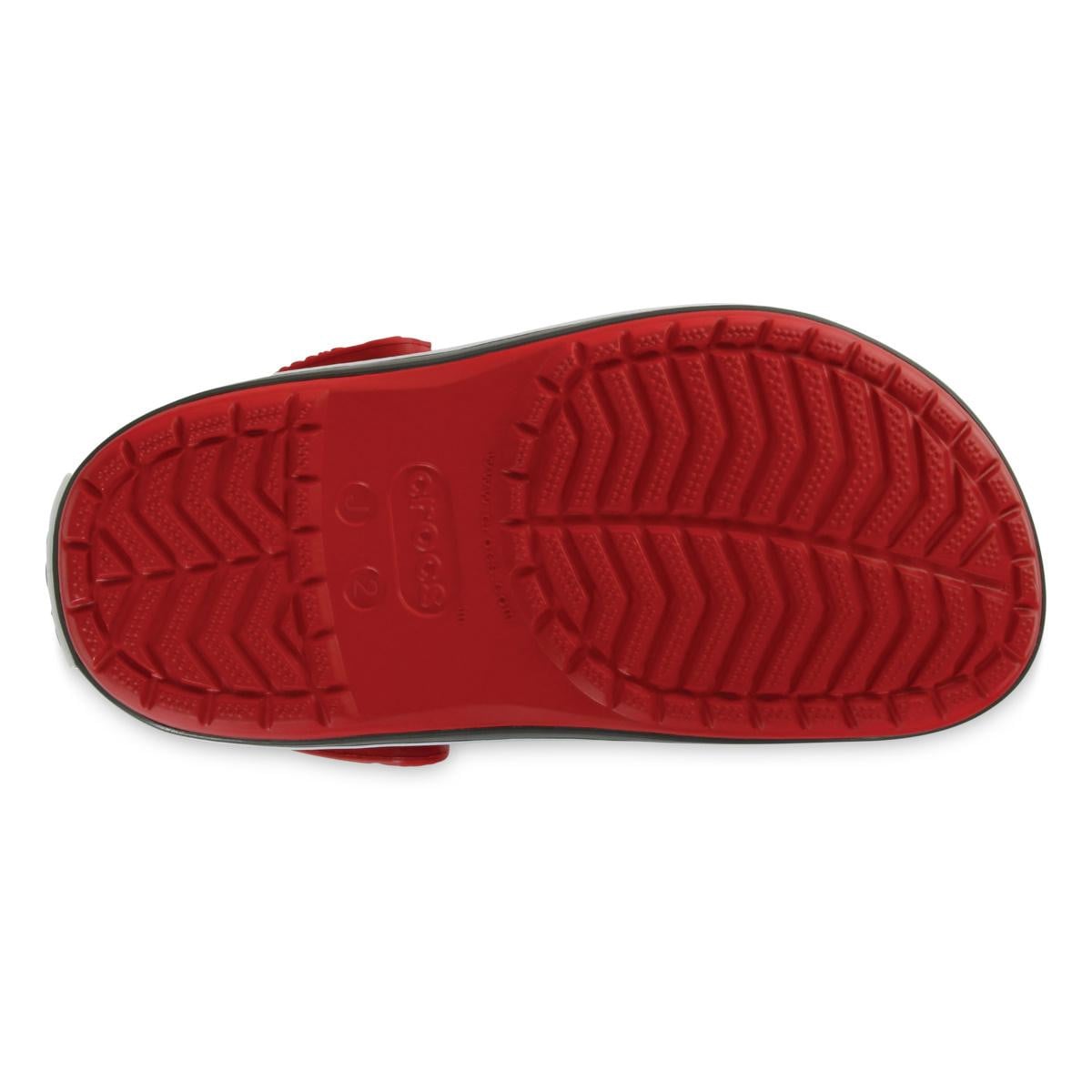 Saboți Crocs Crocband Kid's New Clog Roșu - Pepper/Graphite - poza 4