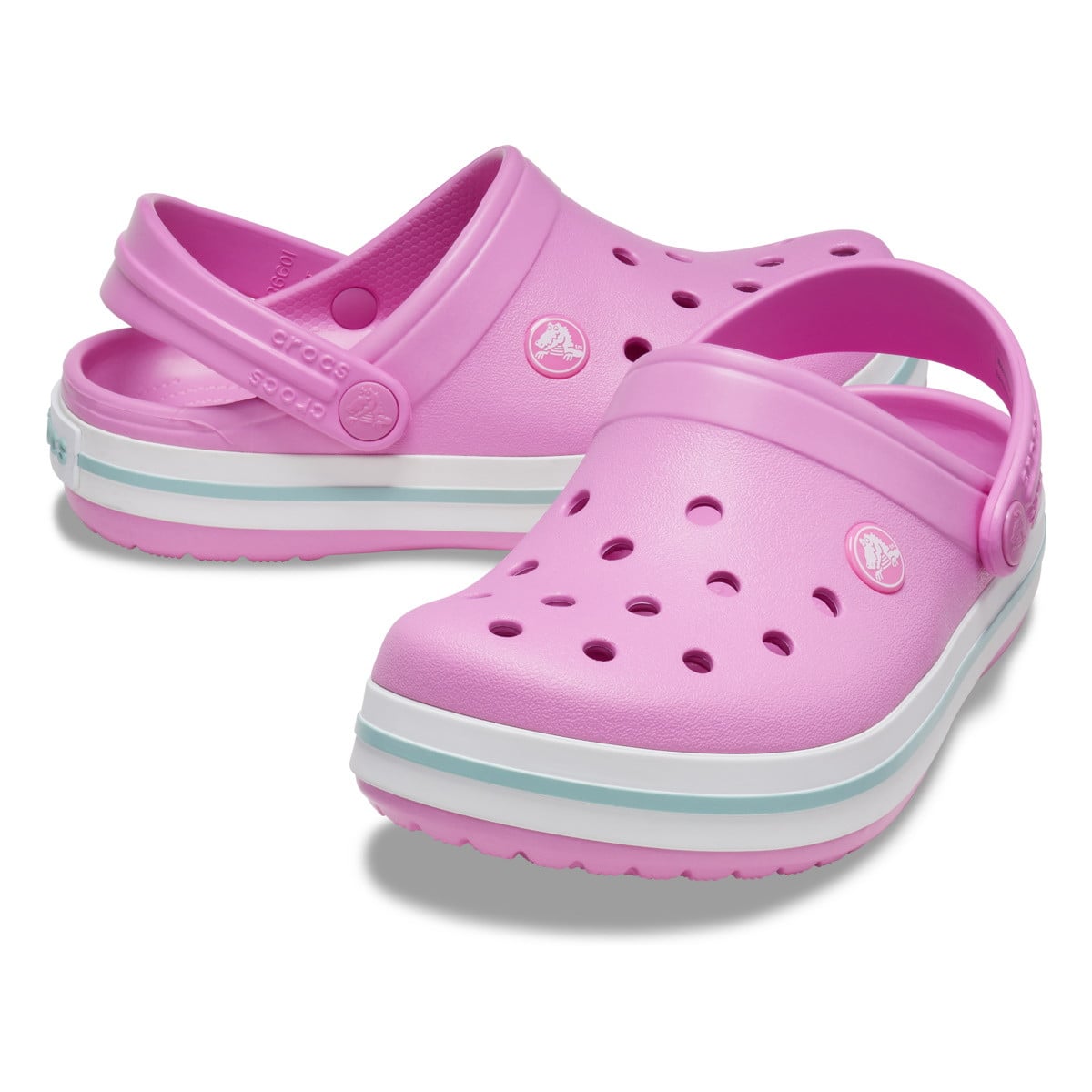 Saboți Crocs Crocband Kid's New Clog Roz - Taffy Pink - poza 5