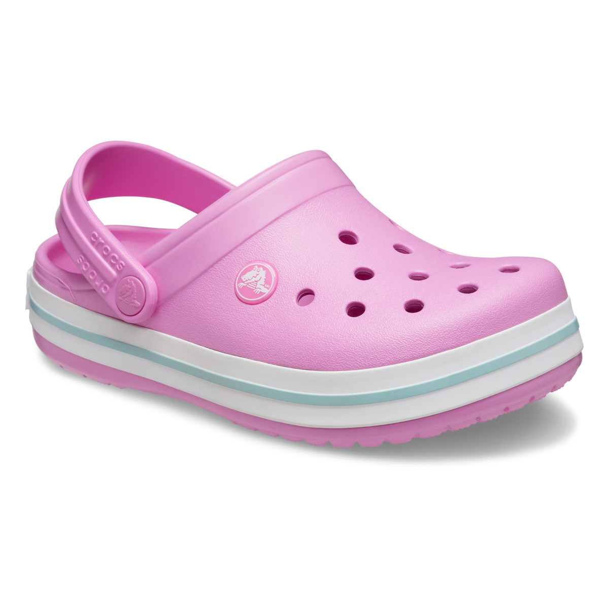 Saboți Crocs Crocband Kid's New Clog Roz - Taffy Pink - poza 2