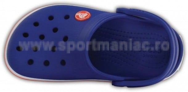 Saboti Crocs Crocband Kids Albastru - Cerulean Blue/Red - poza 3