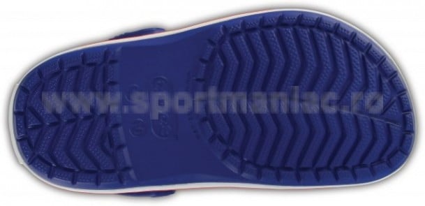 Saboti Crocs Crocband Kids Albastru - Cerulean Blue/Red - poza 4
