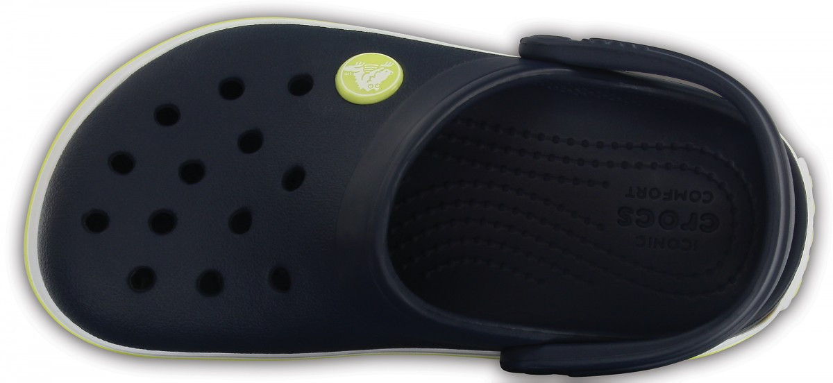 Saboti Crocs Crocband Kids Albastru - Navy/Citrus - poza 3