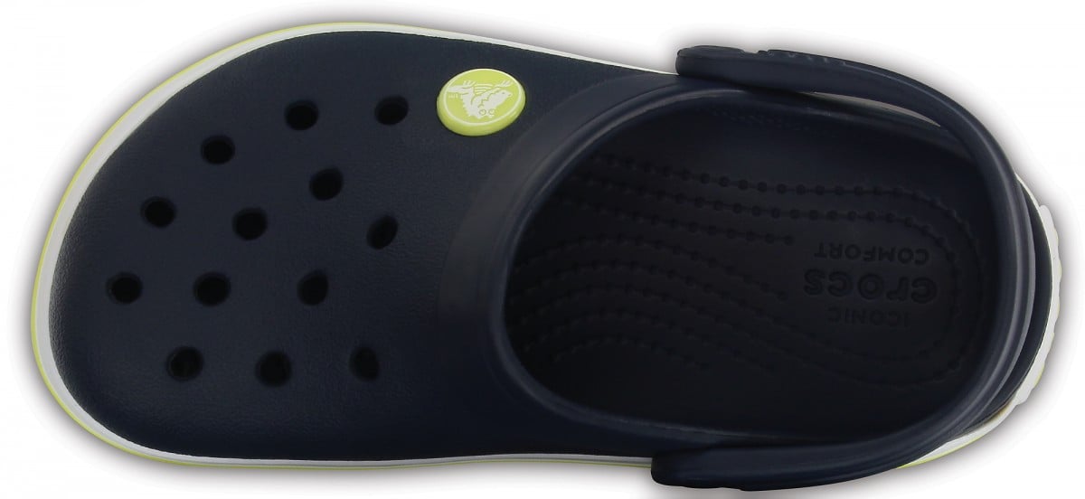 Saboti Crocs Crocband Kids Albastru - Navy/Citrus - poza 3