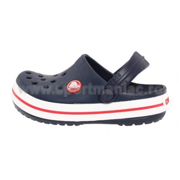 Saboti Crocs Crocband Kids Bleumarin - Navy/Red - poza 4