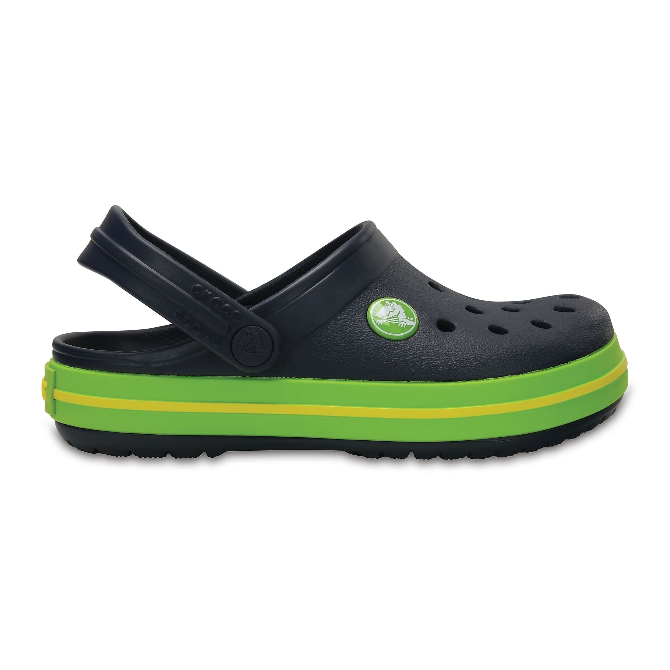 Saboti Crocs Crocband Kids Bleumarin - Navy/Volt Green - poza 1