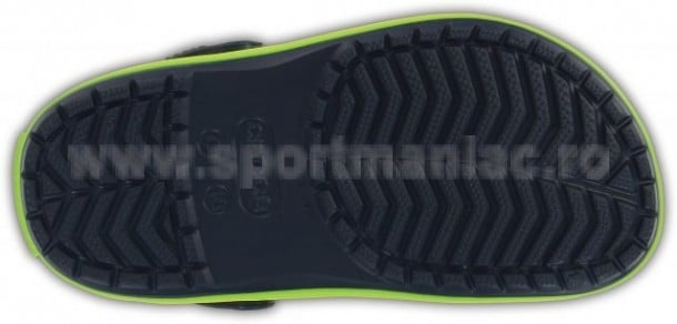 Saboti Crocs Crocband Kids Bleumarin - Navy/Volt Green - poza 3