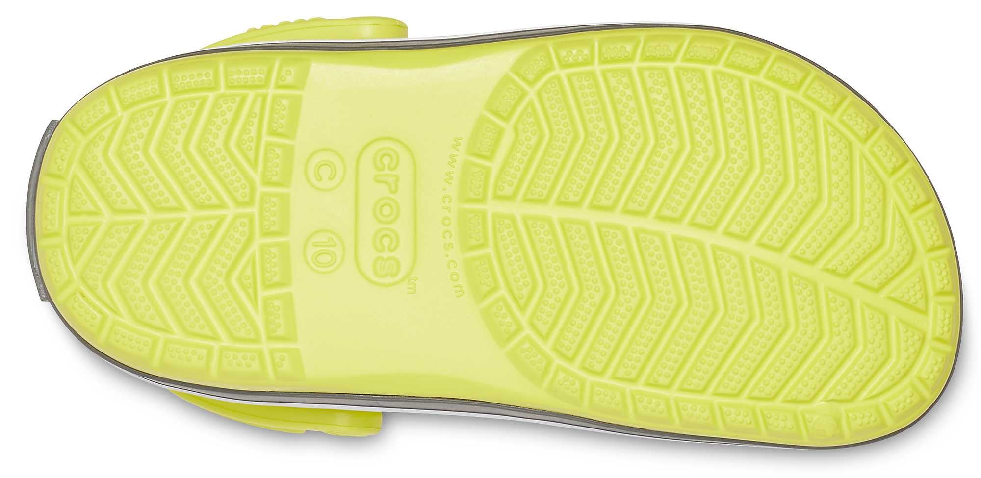 Saboti Crocs Crocband Kids Galben - Citrus/Slate Grey - poza 3