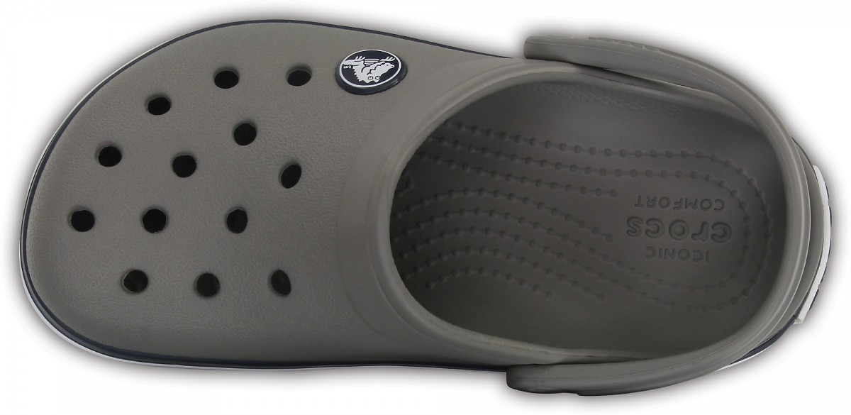 Saboti Crocs Crocband Kids Gri - Smoke/Navy - poza 3