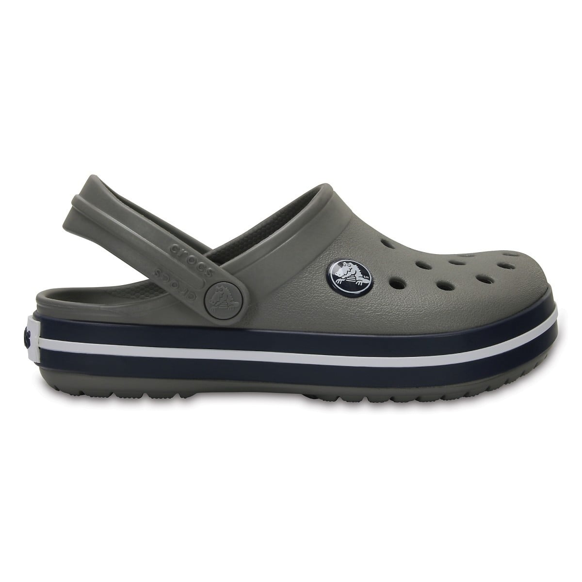 Saboti Crocs Crocband Kids Gri - Smoke/Navy - poza 1