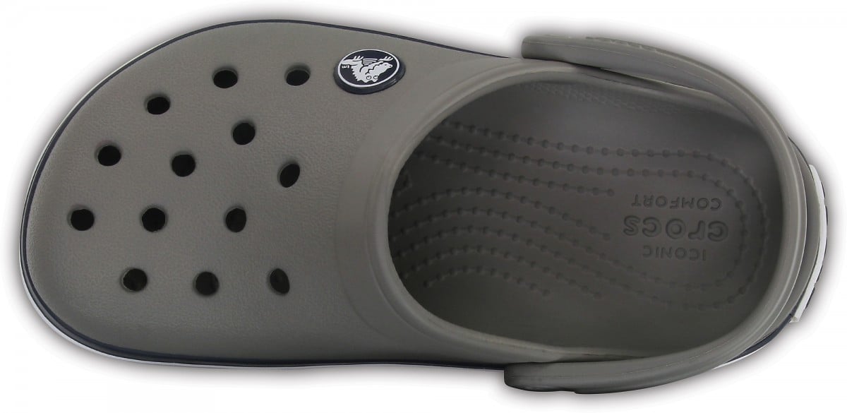 Saboti Crocs Crocband Kids Gri - Smoke/Navy - poza 3