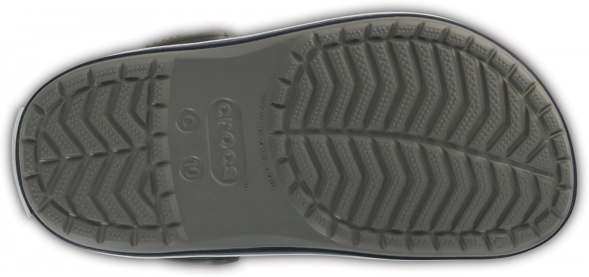 Saboti Crocs Crocband Kids Gri - Smoke/Navy - poza 4