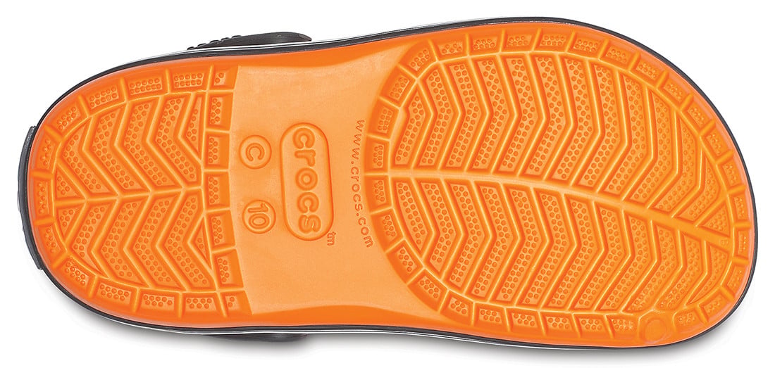 Saboti Crocs Crocband Kids Portocaliu - Blazing Orange/Slate Grey - poza 4