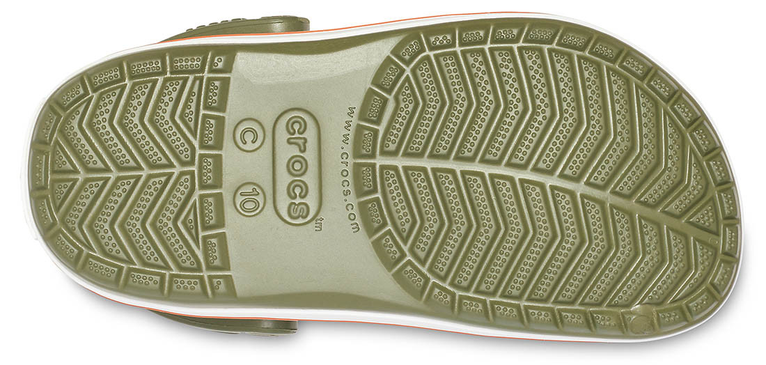 Saboti Crocs Crocband Kids Verde - Army Green/Burnt Sienna - poza 4