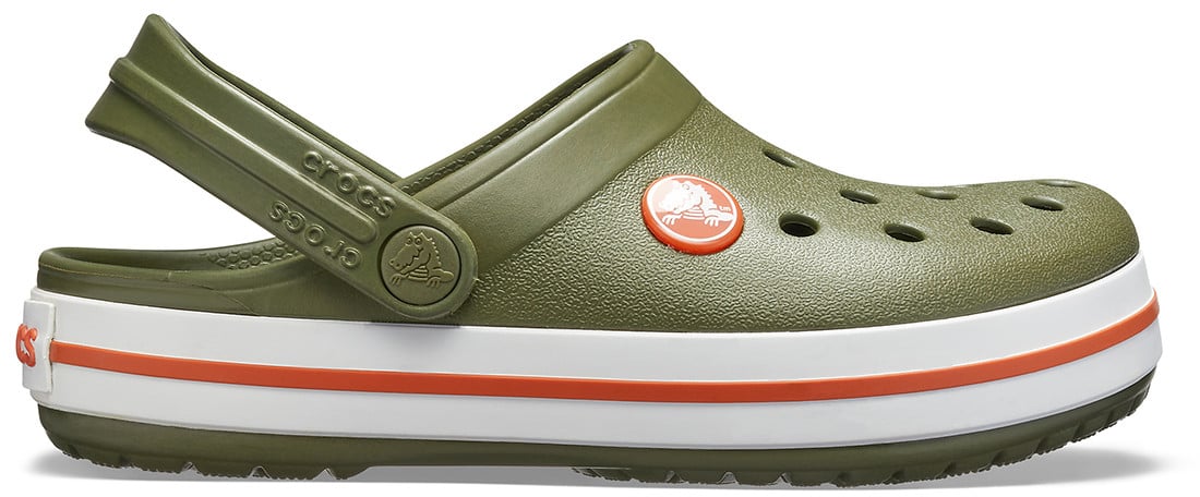 Saboti Crocs Crocband Kids Verde - Army Green/Burnt Sienna - poza 1