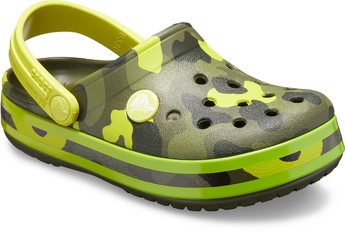 Saboti Crocs Crocband Multi-Graphic Clog Galben - Citrus - poza 2