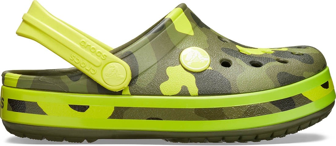 Saboti Crocs Crocband Multi-Graphic Clog Galben - Citrus - poza 1