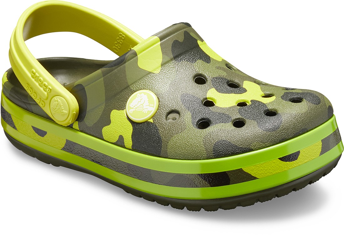 Saboti Crocs Crocband Multi-Graphic Clog Galben - Citrus - poza 2