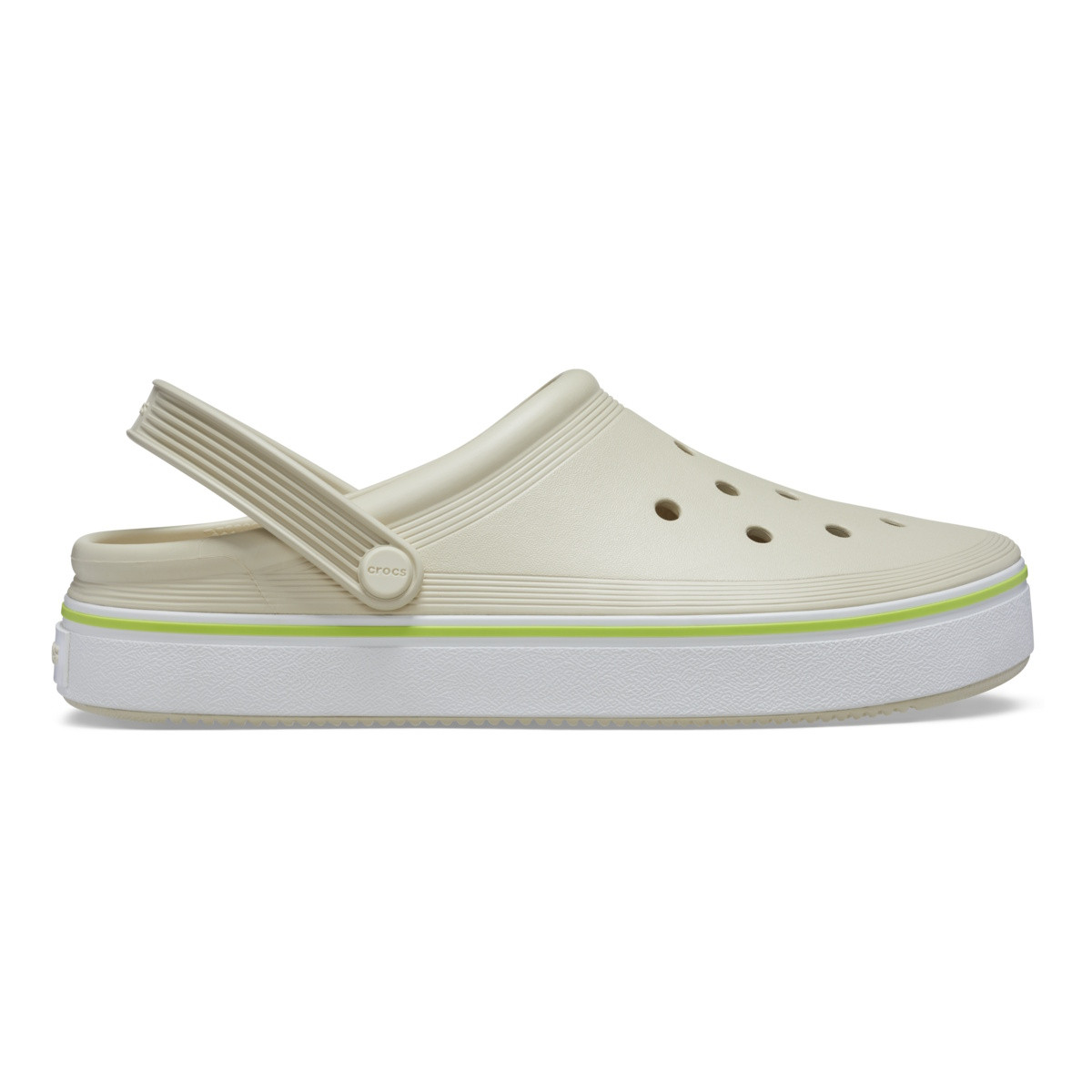 Saboți Crocs Crocband Off Court Clog Bej - Bone - poza 1