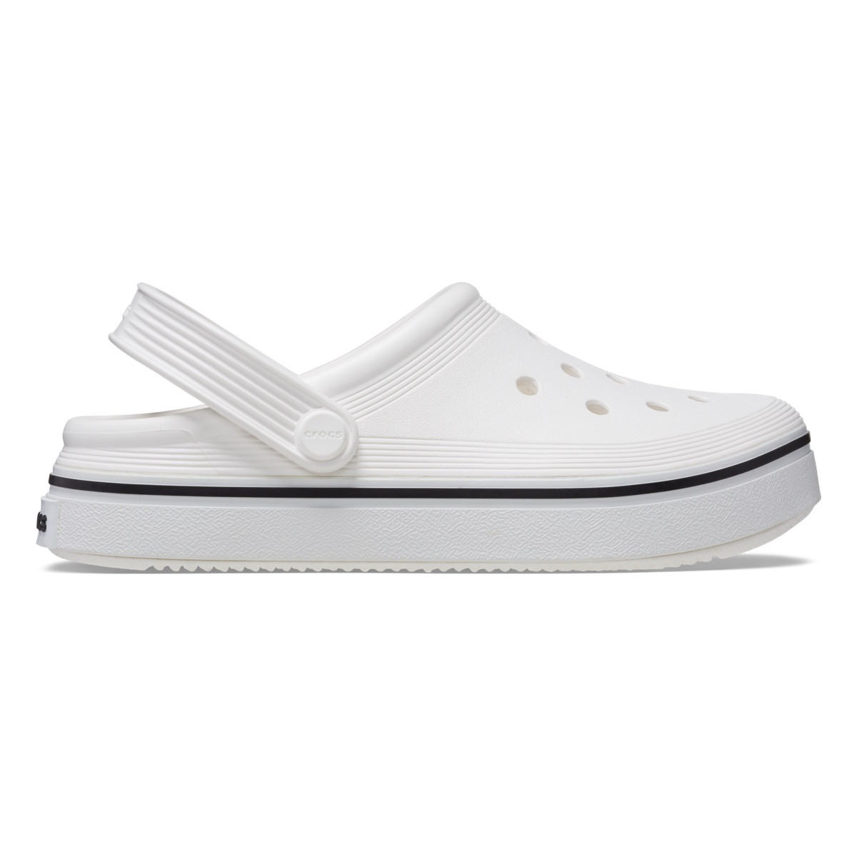 Saboți Crocs Crocband Off Court Clog Kids Alb - White - poza 1