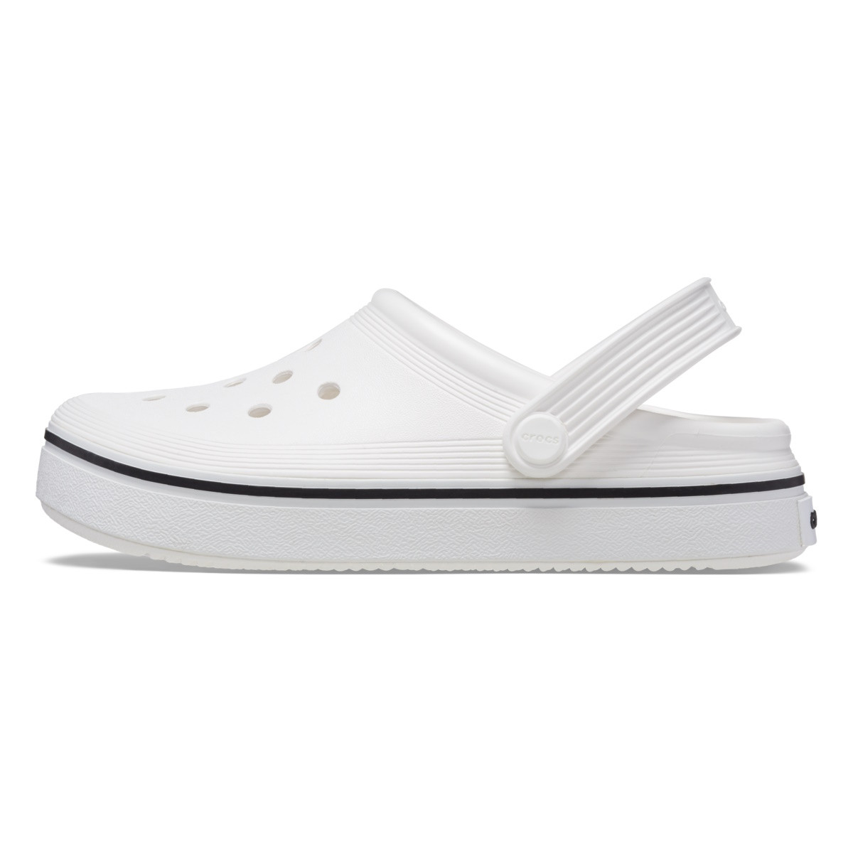 Saboți Crocs Crocband Off Court Clog Kids Alb - White - poza 2