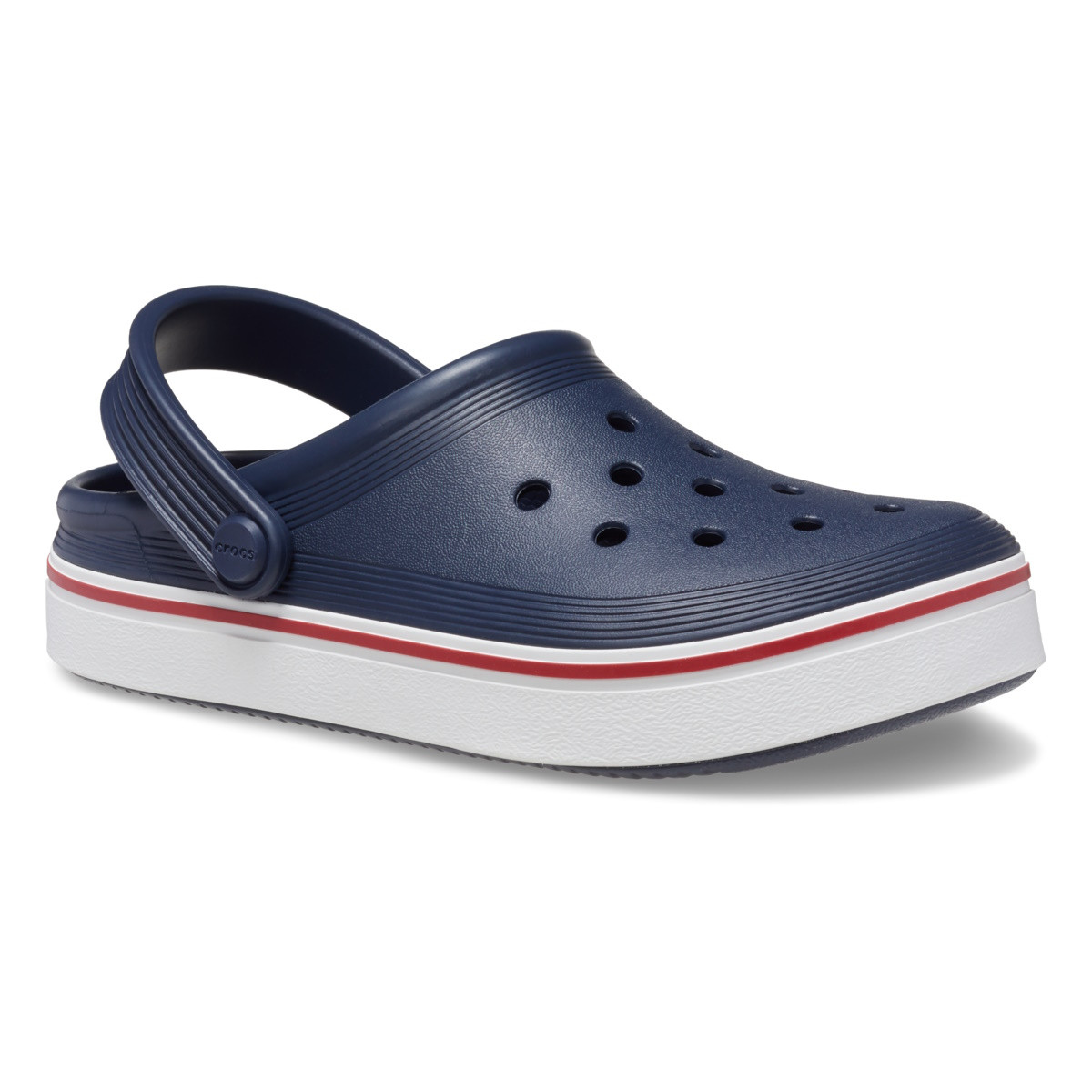 Saboți Crocs Crocband Off Court Clog Kids Albastru - Navy/Pepper - poza 2
