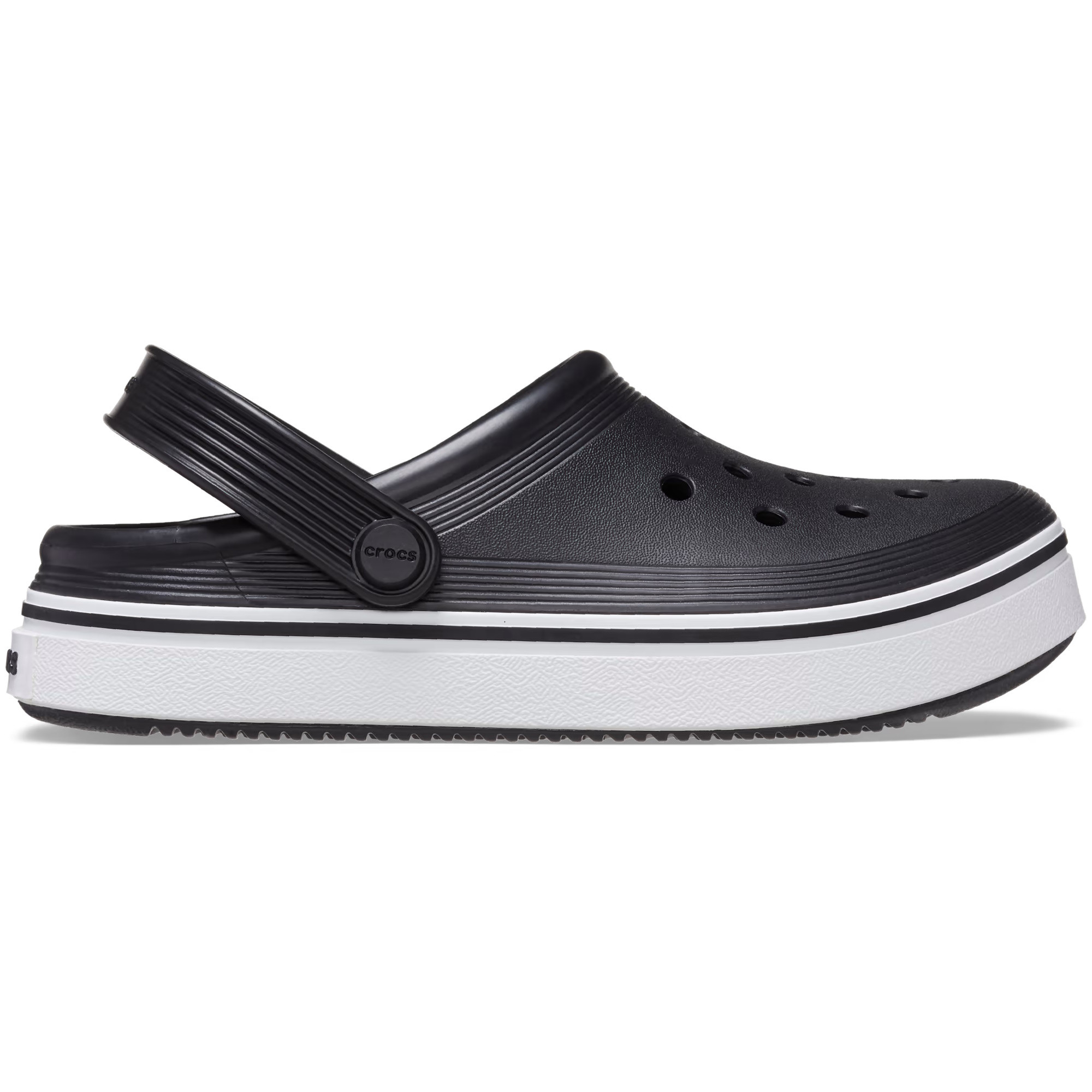 Saboți Crocs Crocband Off Court Clog Kids Negru - Black - poza 1
