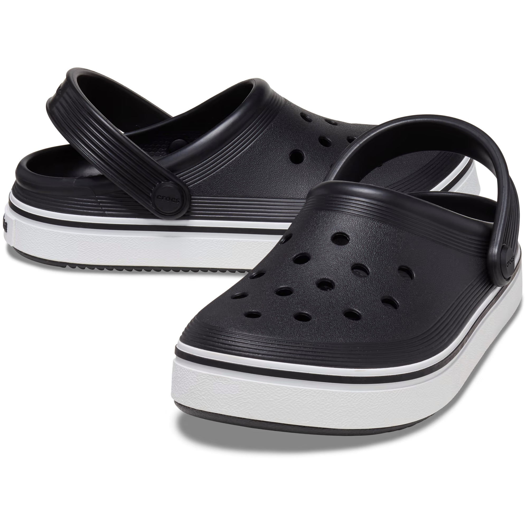 Saboți Crocs Crocband Off Court Clog Kids Negru - Black - poza 3