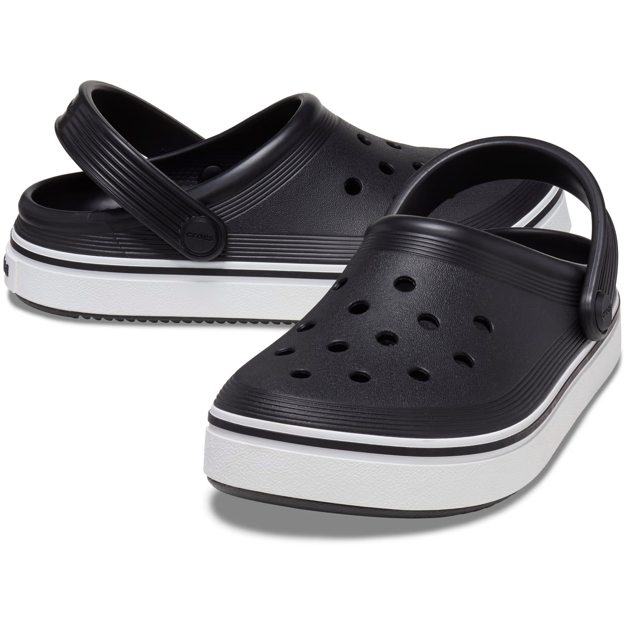 Saboți Crocs Crocband Off Court Clog Kids Negru - Black - poza 3