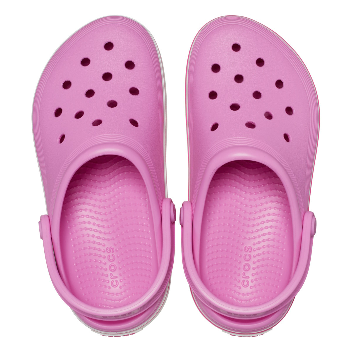 Saboți Crocs Crocband Off Court Clog Kids Roz - Taffy Pink - poza 5