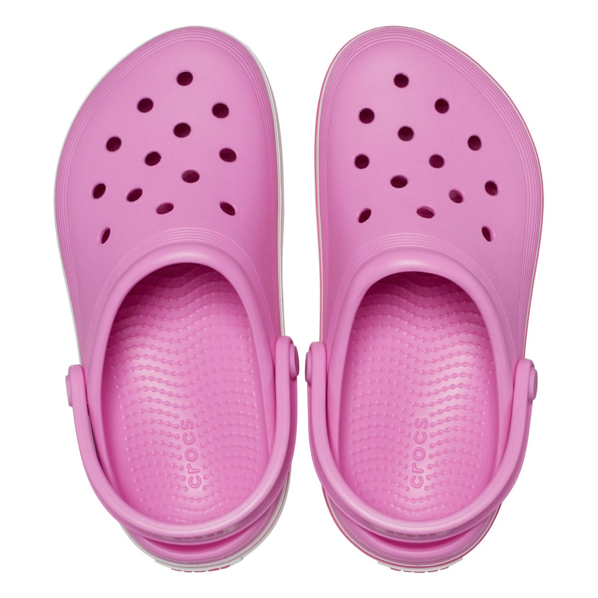 Saboți Crocs Crocband Off Court Clog Kids Roz - Taffy Pink - poza 5