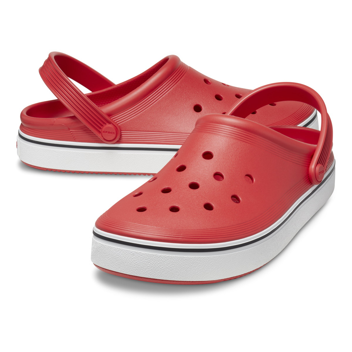 Saboți Crocs Crocband Off Court Clog Rosu - Flame - poza 4