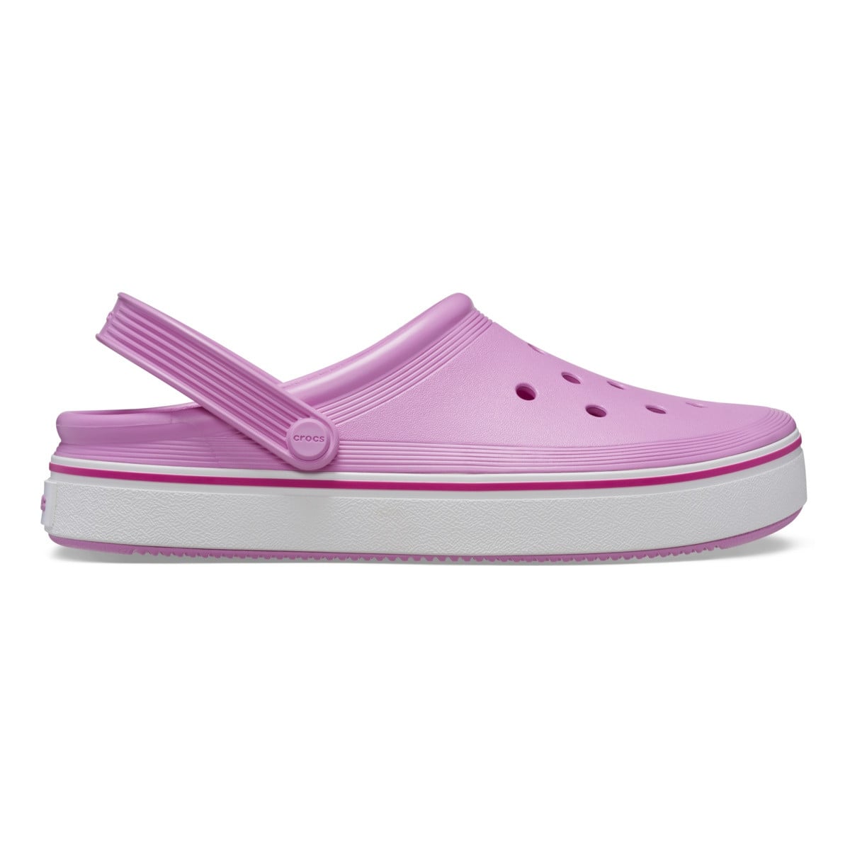 Saboți Crocs Crocband Off Court Clog Roz - Taffy Pink - poza 1