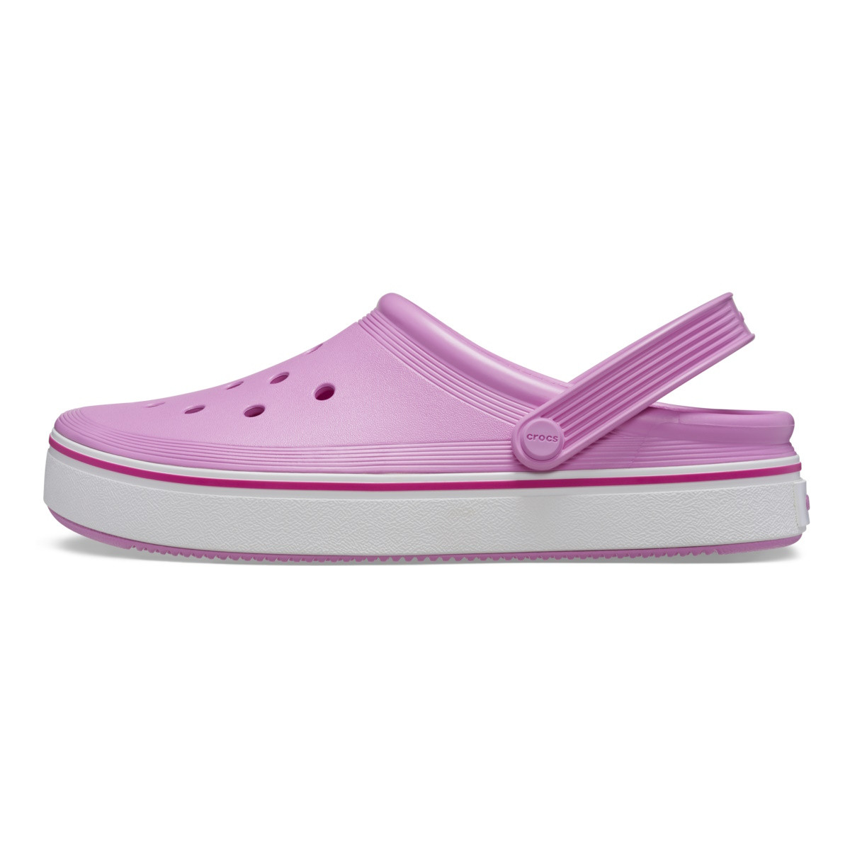 Saboți Crocs Crocband Off Court Clog Roz - Taffy Pink - poza 3