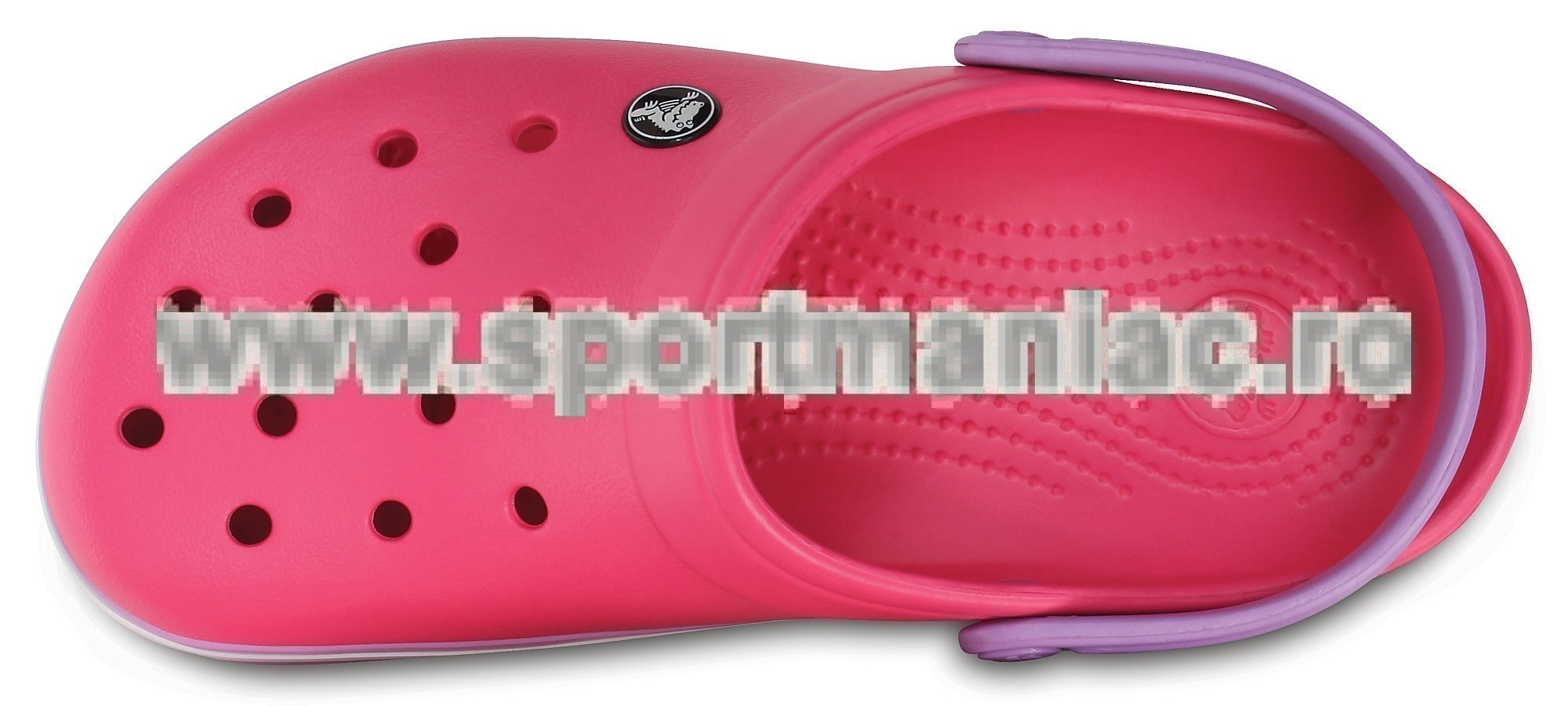 Saboti Crocs Crocband Roz - Paradise Pink/Iris - poza 3