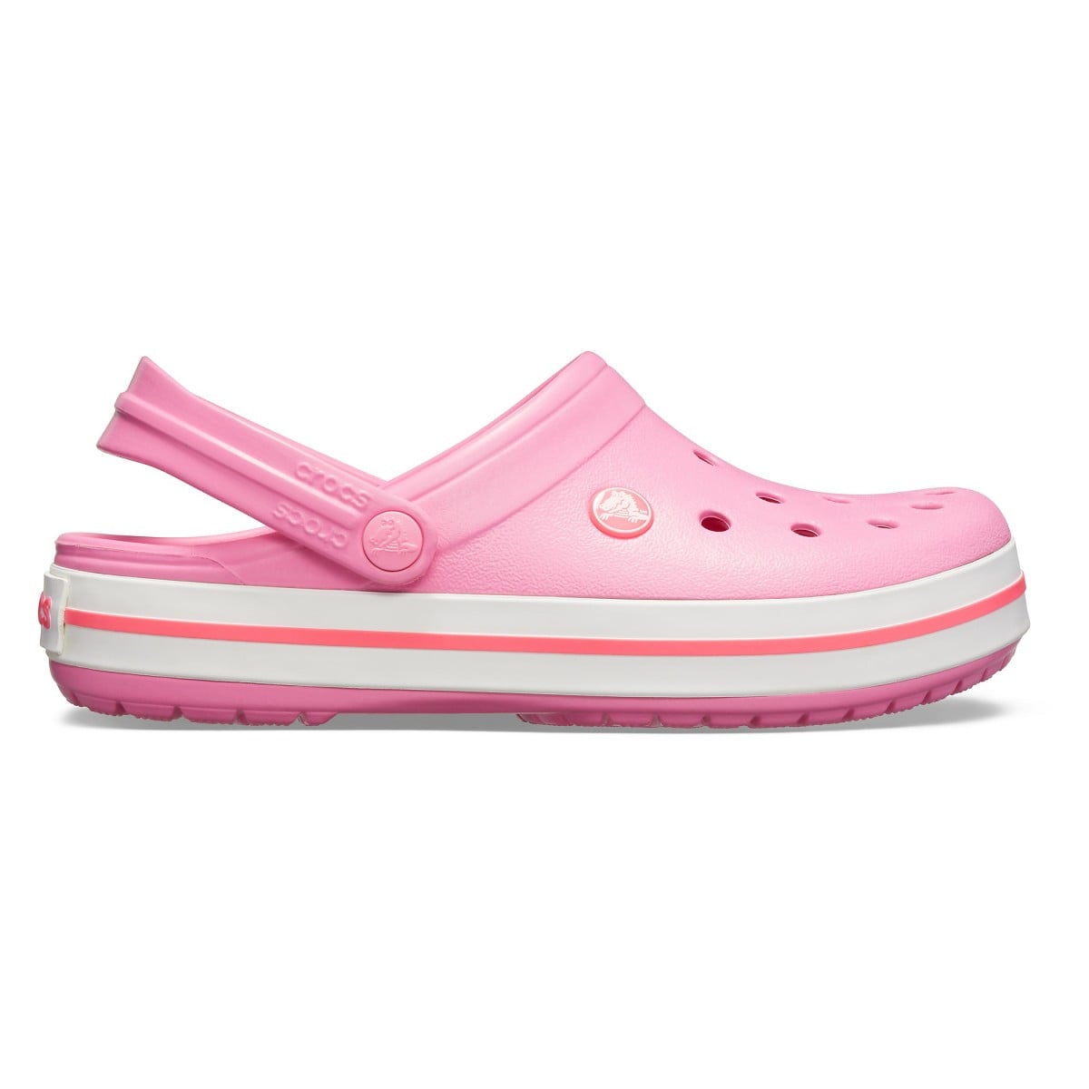 Saboti Crocs Crocband Roz - Pink Lemonade/White - poza 1