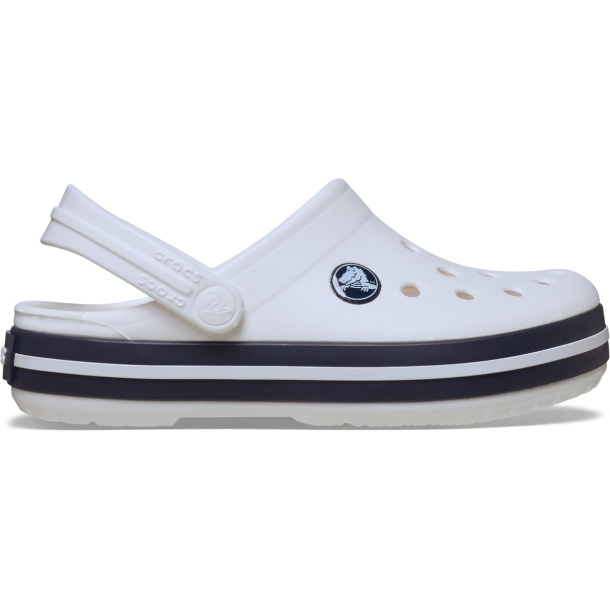 Saboți Crocs Crocband Toddlers New Clog Alb - White/Navy - poza 1