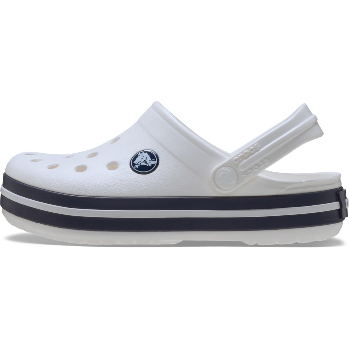 Saboți Crocs Crocband Toddlers New Clog Alb - White/Navy - poza 3