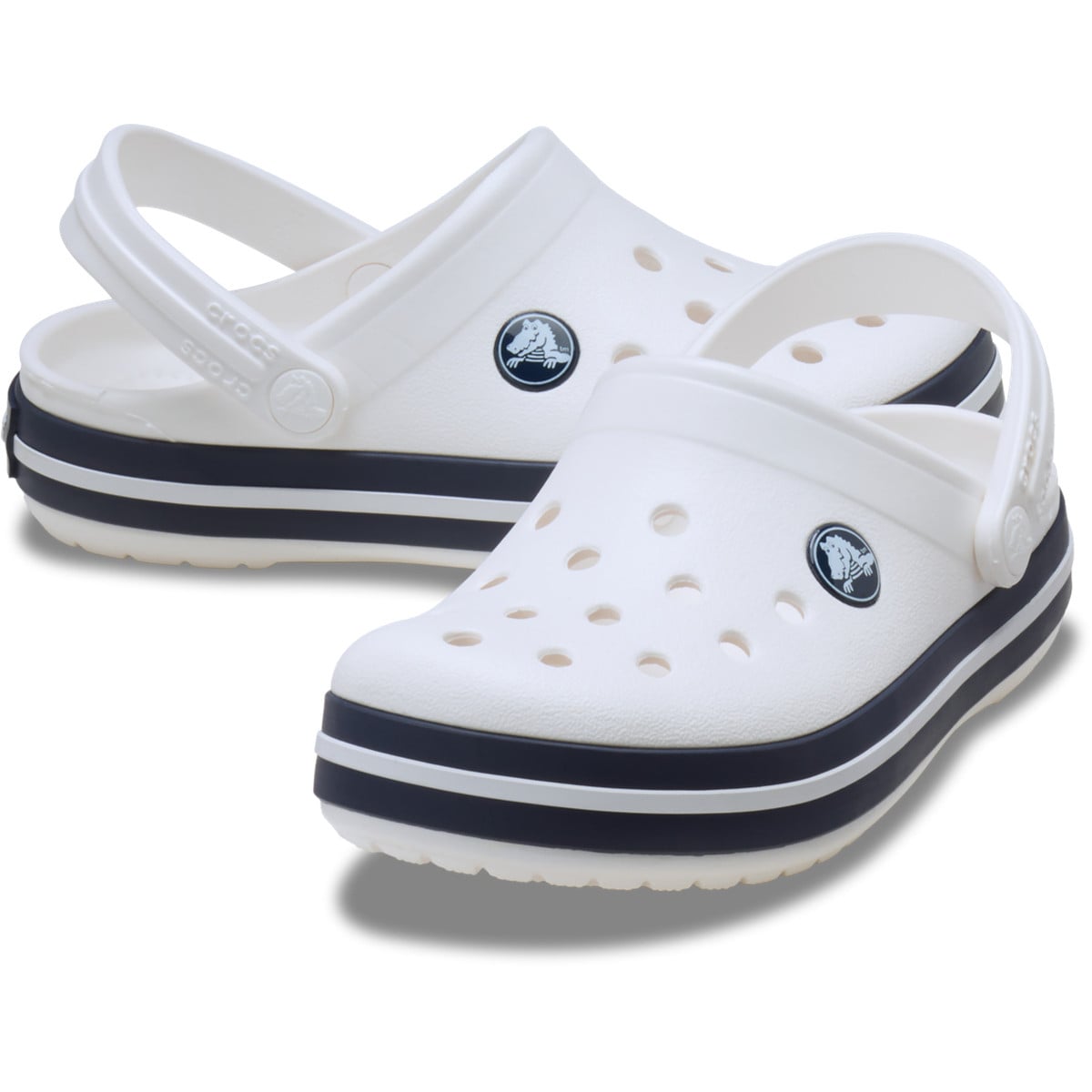 Saboți Crocs Crocband Toddlers New Clog Alb - White/Navy - poza 4