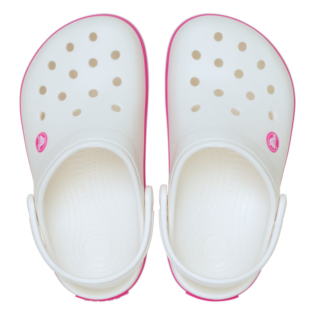 Saboți Crocs Crocband Toddlers New Clog Alb - White/Pink Crush - poza 5