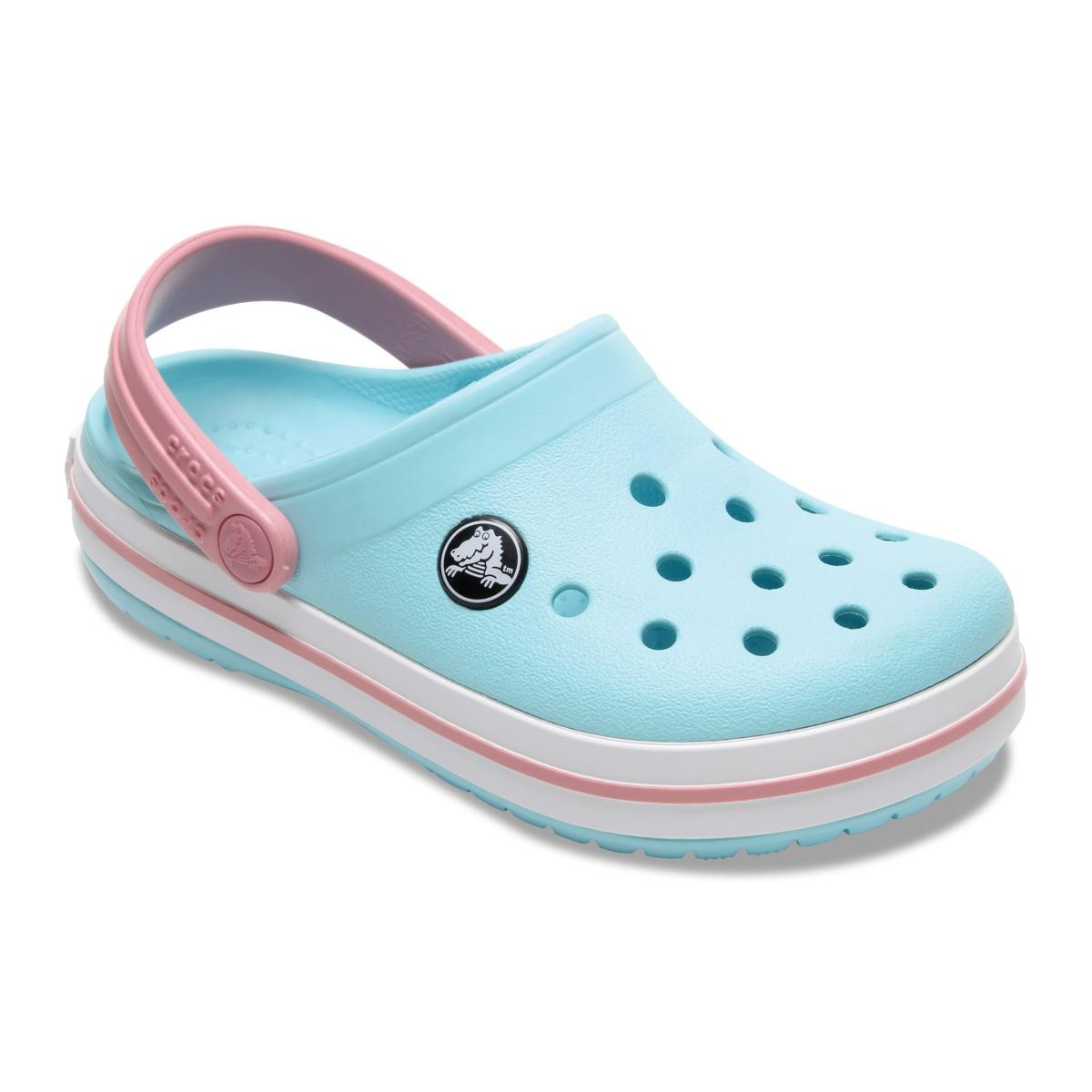 Saboți Crocs Crocband Toddlers New Clog Albastru - Ice Blue/White - poza 2