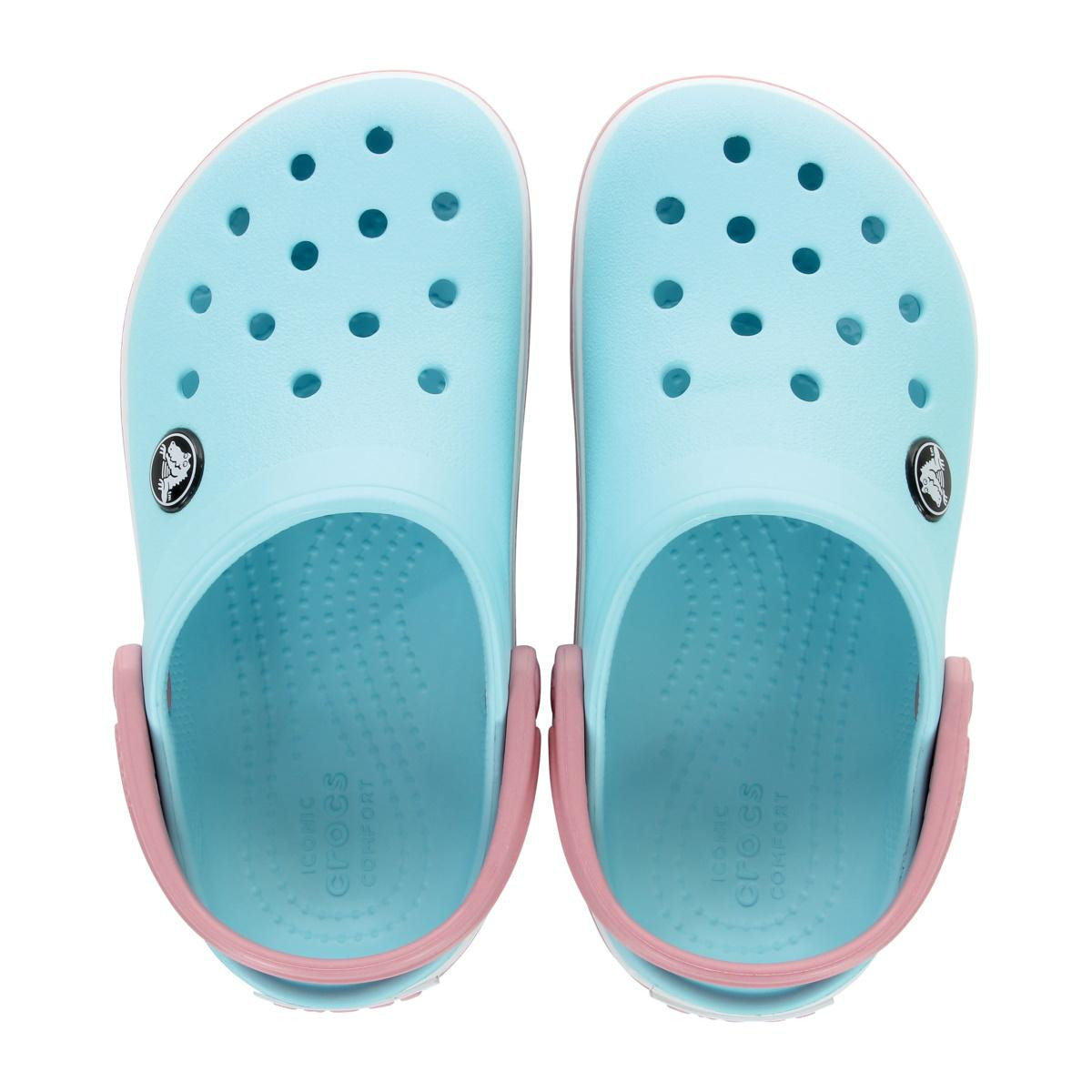 Saboți Crocs Crocband Toddlers New Clog Albastru - Ice Blue/White - poza 5