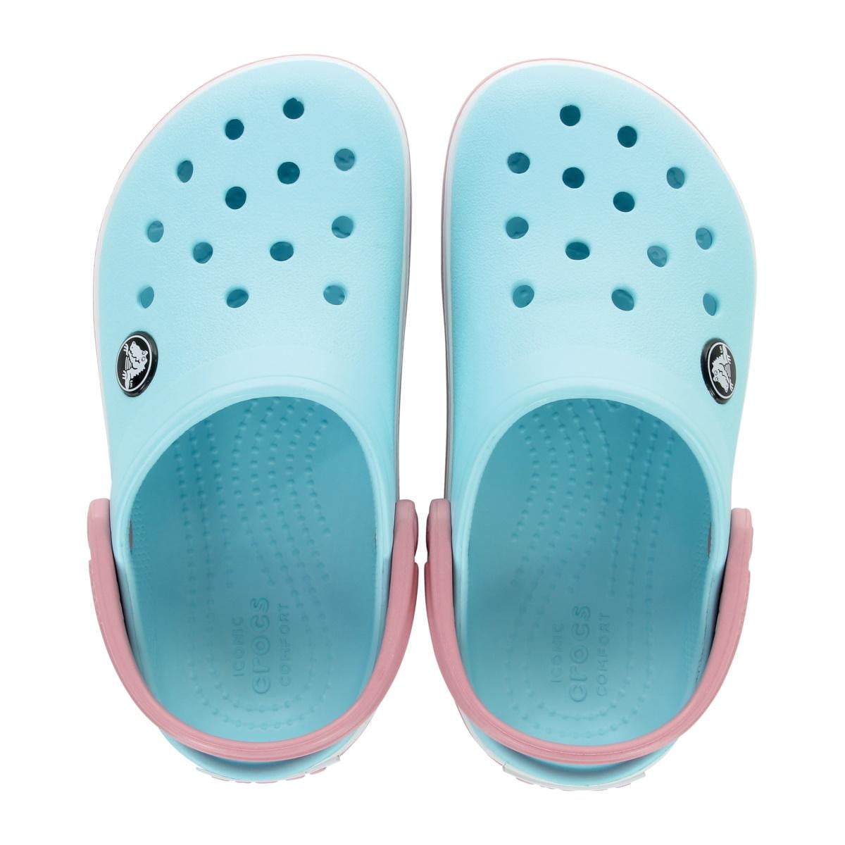 Saboți Crocs Crocband Toddlers New Clog Albastru - Ice Blue/White - poza 5