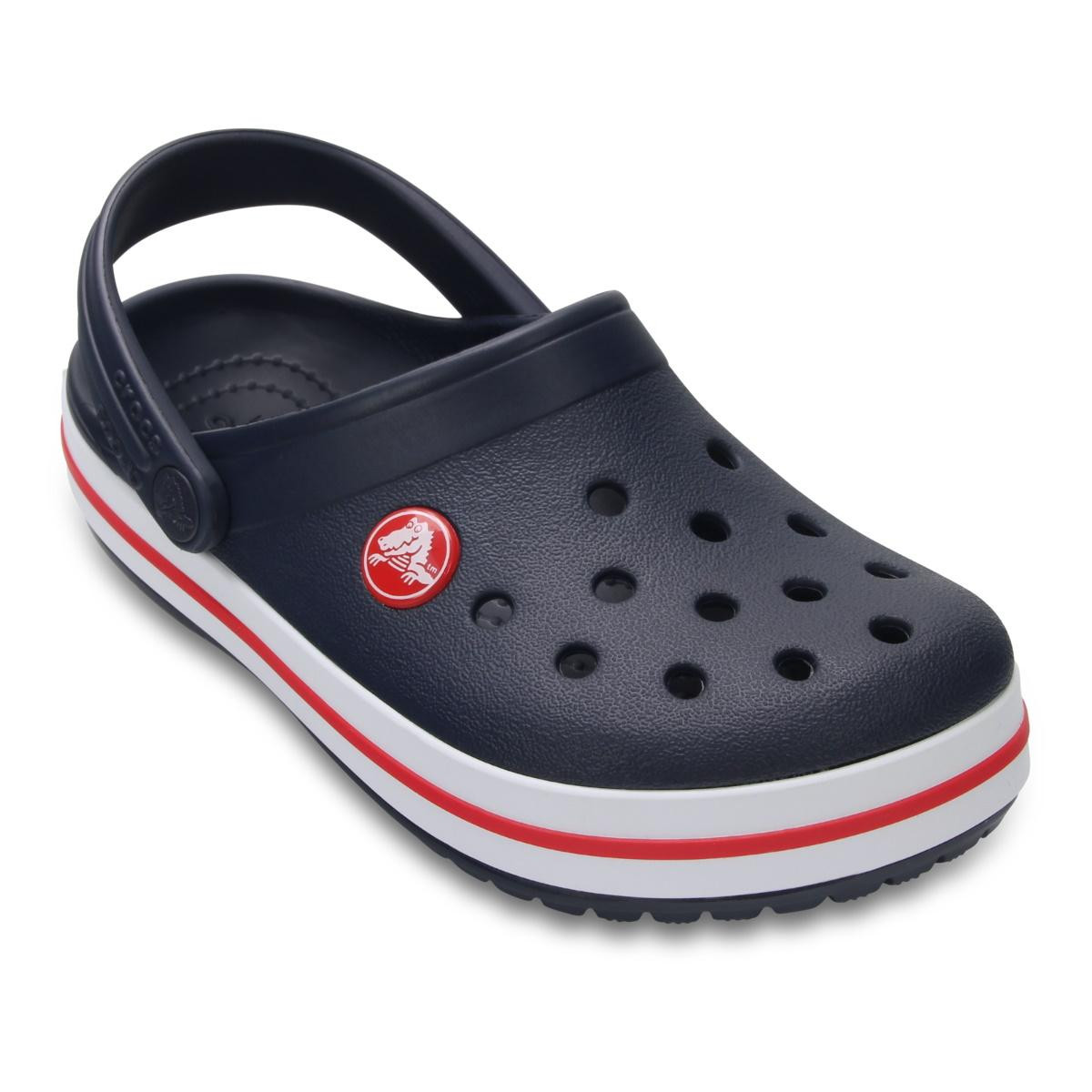 Saboți Crocs Crocband Toddlers New Clog Bleumarin - Navy/Red - poza 2