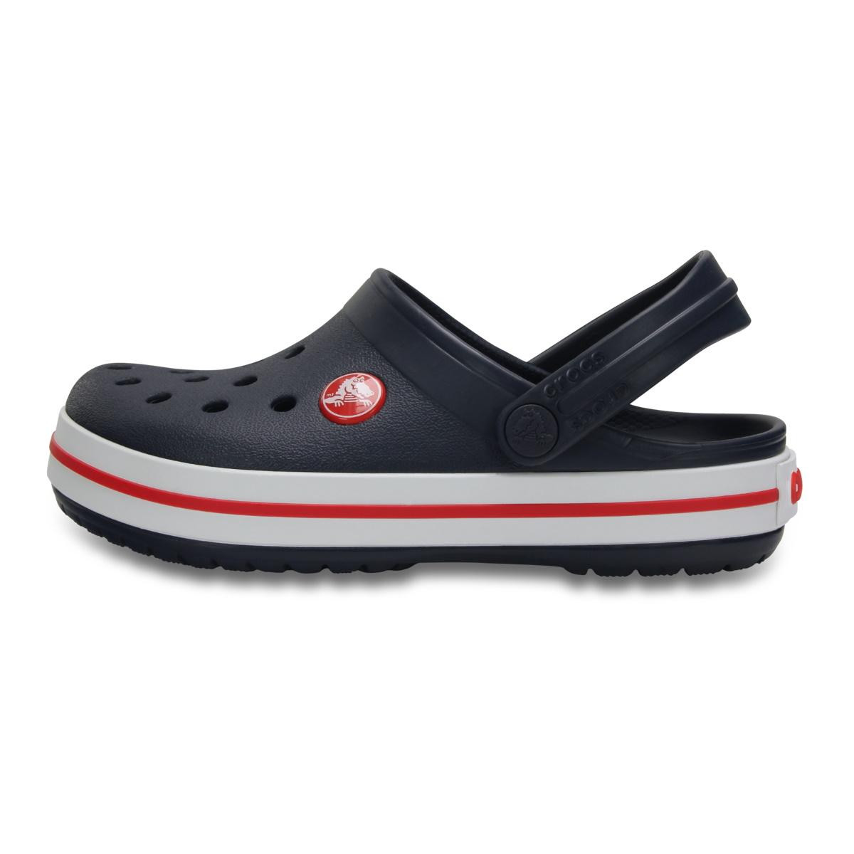 Saboți Crocs Crocband Toddlers New Clog Bleumarin - Navy/Red - poza 3