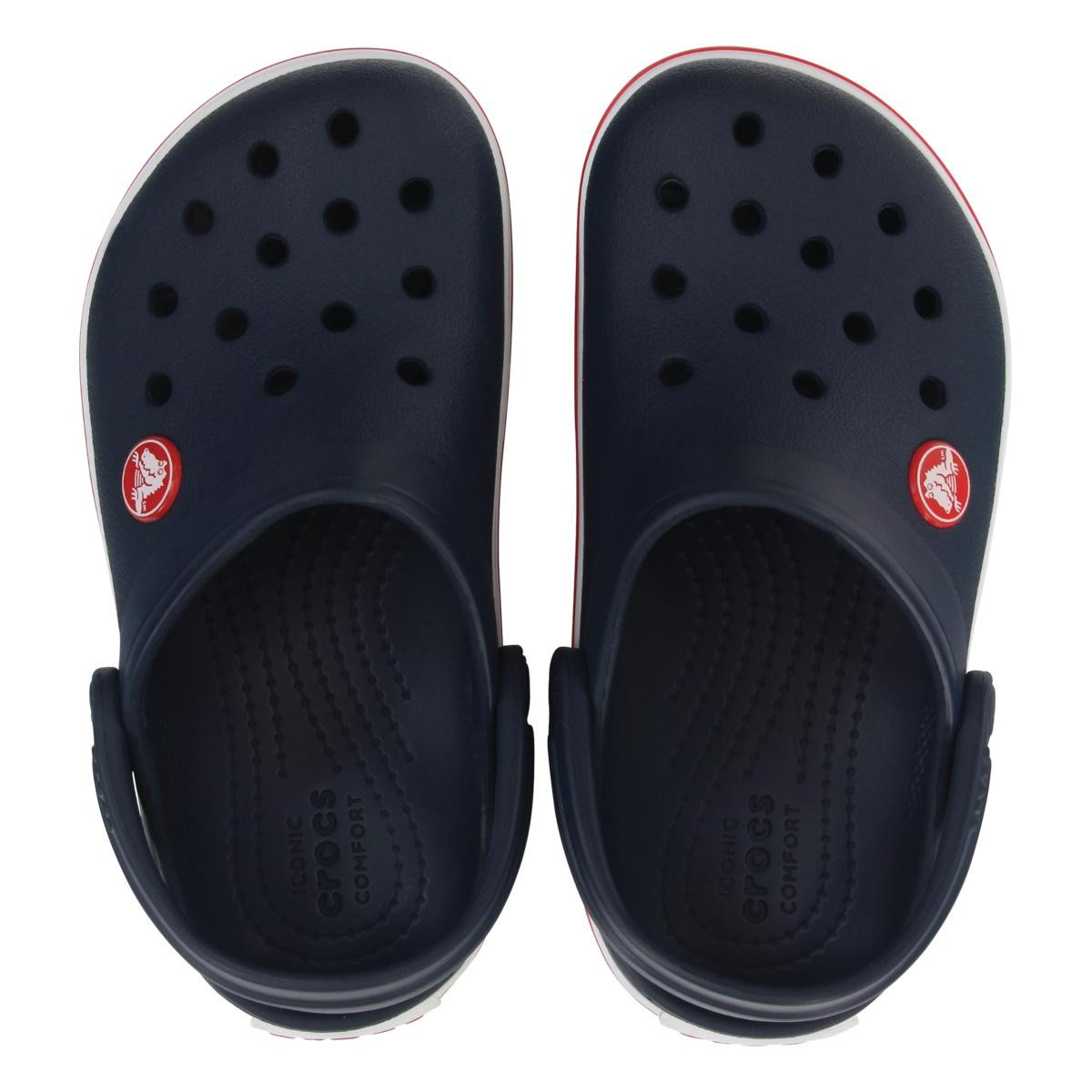 Saboți Crocs Crocband Toddlers New Clog Bleumarin - Navy/Red - poza 5