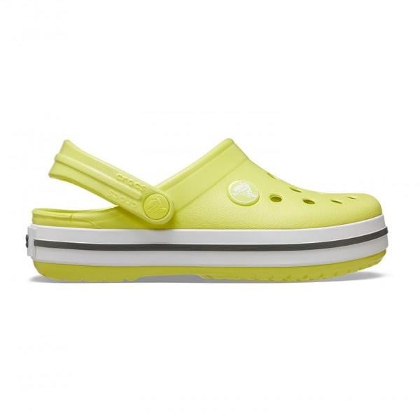 Saboți Crocs Crocband Toddlers New Clog Galben - Citrus/Grey - poza 1