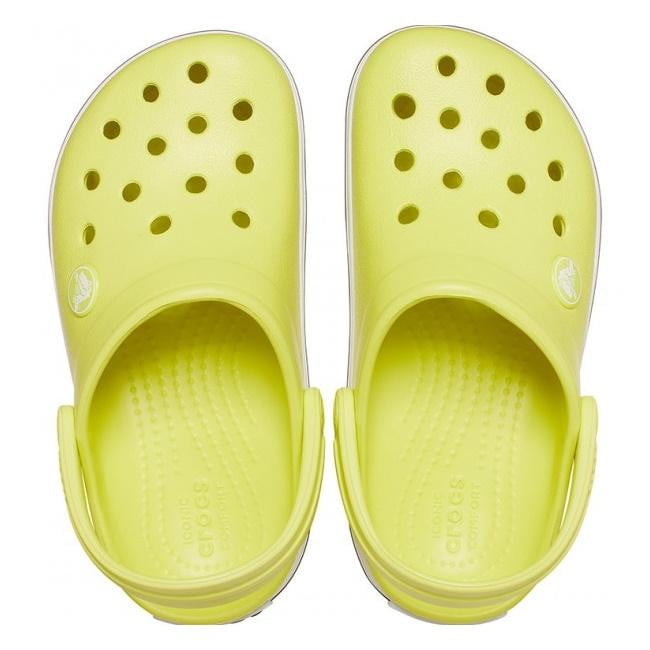 Saboți Crocs Crocband Toddlers New Clog Galben - Citrus/Grey - poza 5